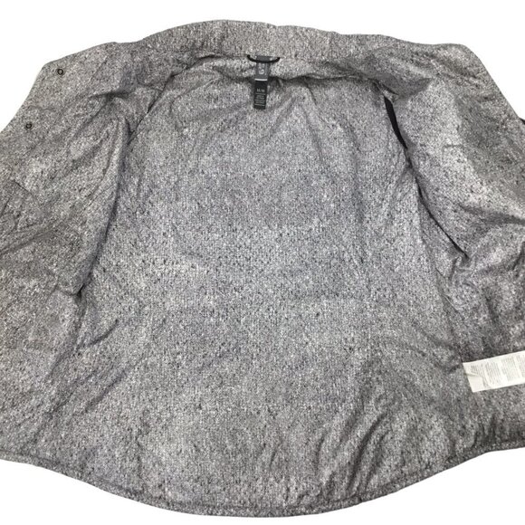 Mountain Hardwear Quilted Women's Jacket Snap Front Sz M Black Gray Lightweight - Picture 9 of 12